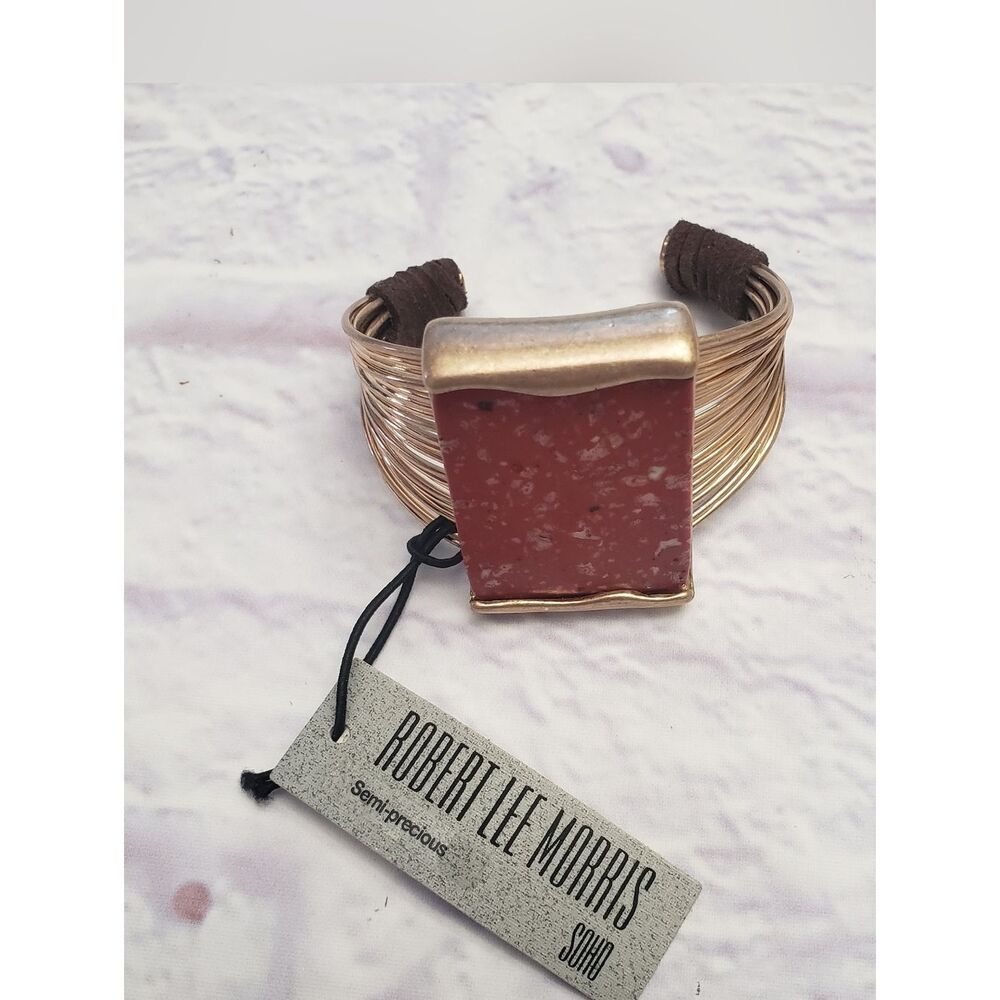 NWT ROBERT LEE MORRIS SOHO Semi-Precious Stone Cuff Bracelet